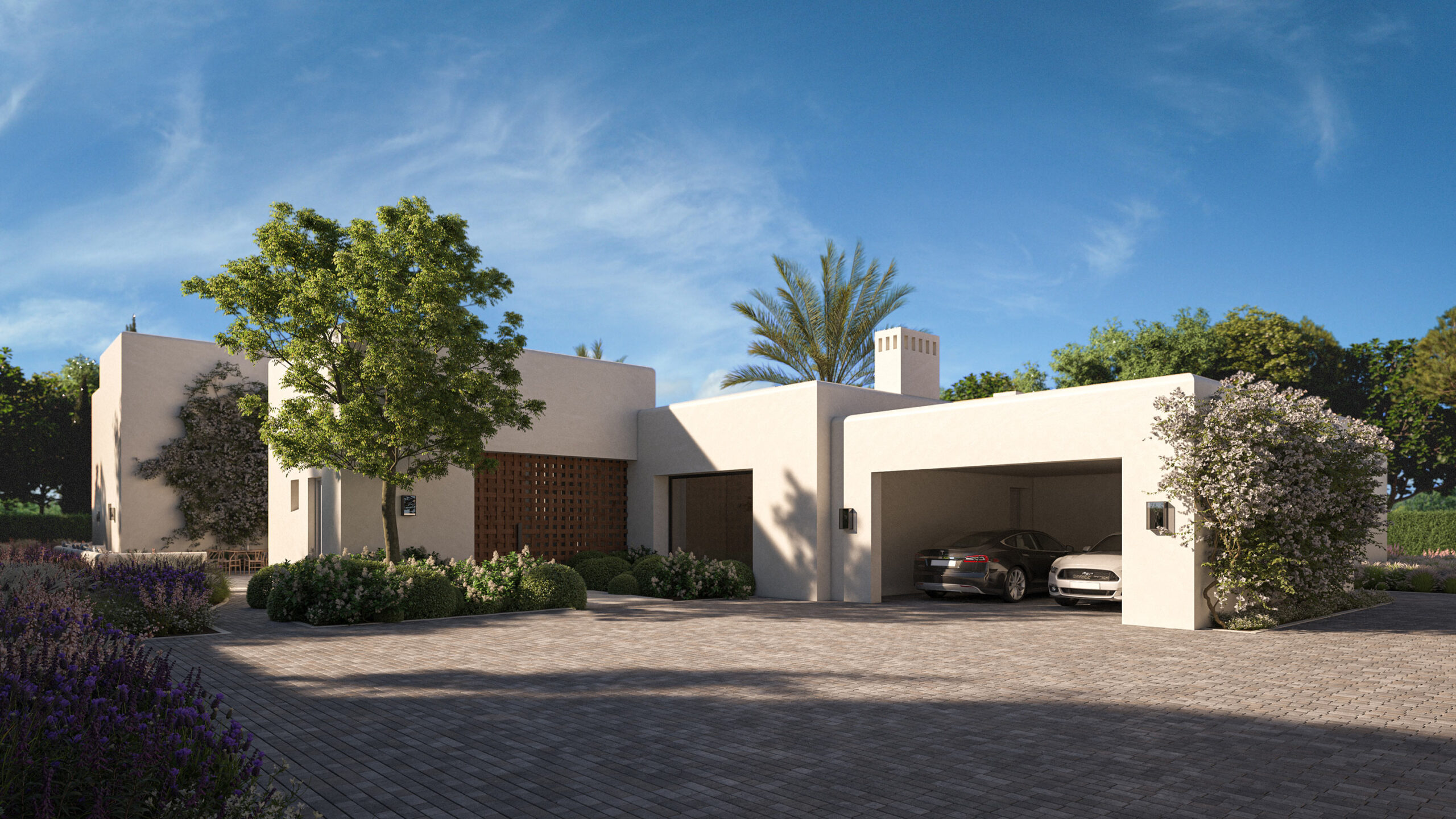 Villas 3D Sotogrande | Renders exteriores de arquitectura