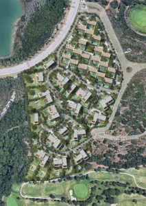 Integración planta 3D residencial Sotogrande | Villas en visualización arquitectónica