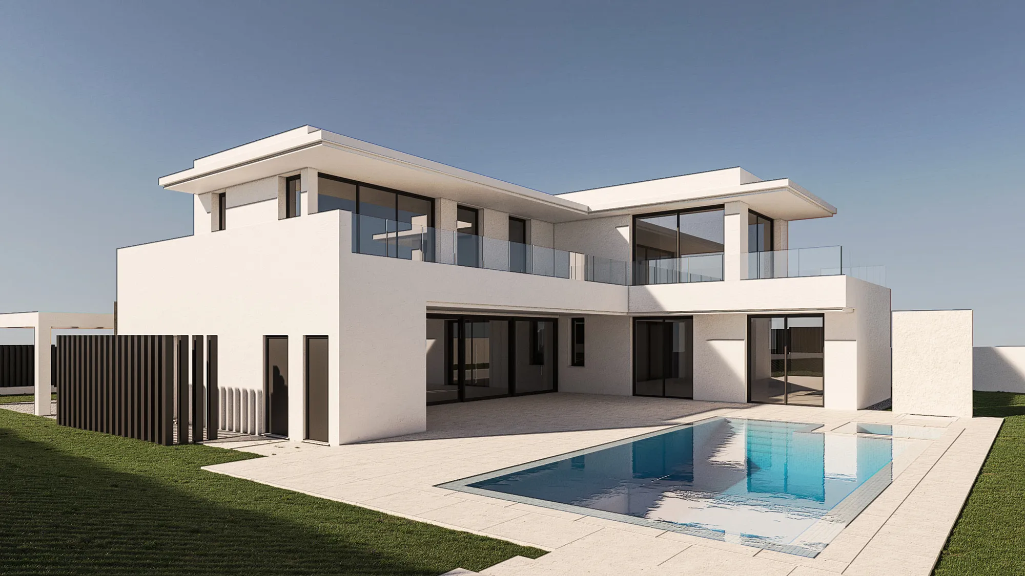 Infografía villa Marbella en 3D | Maqueta digital arquitectónica