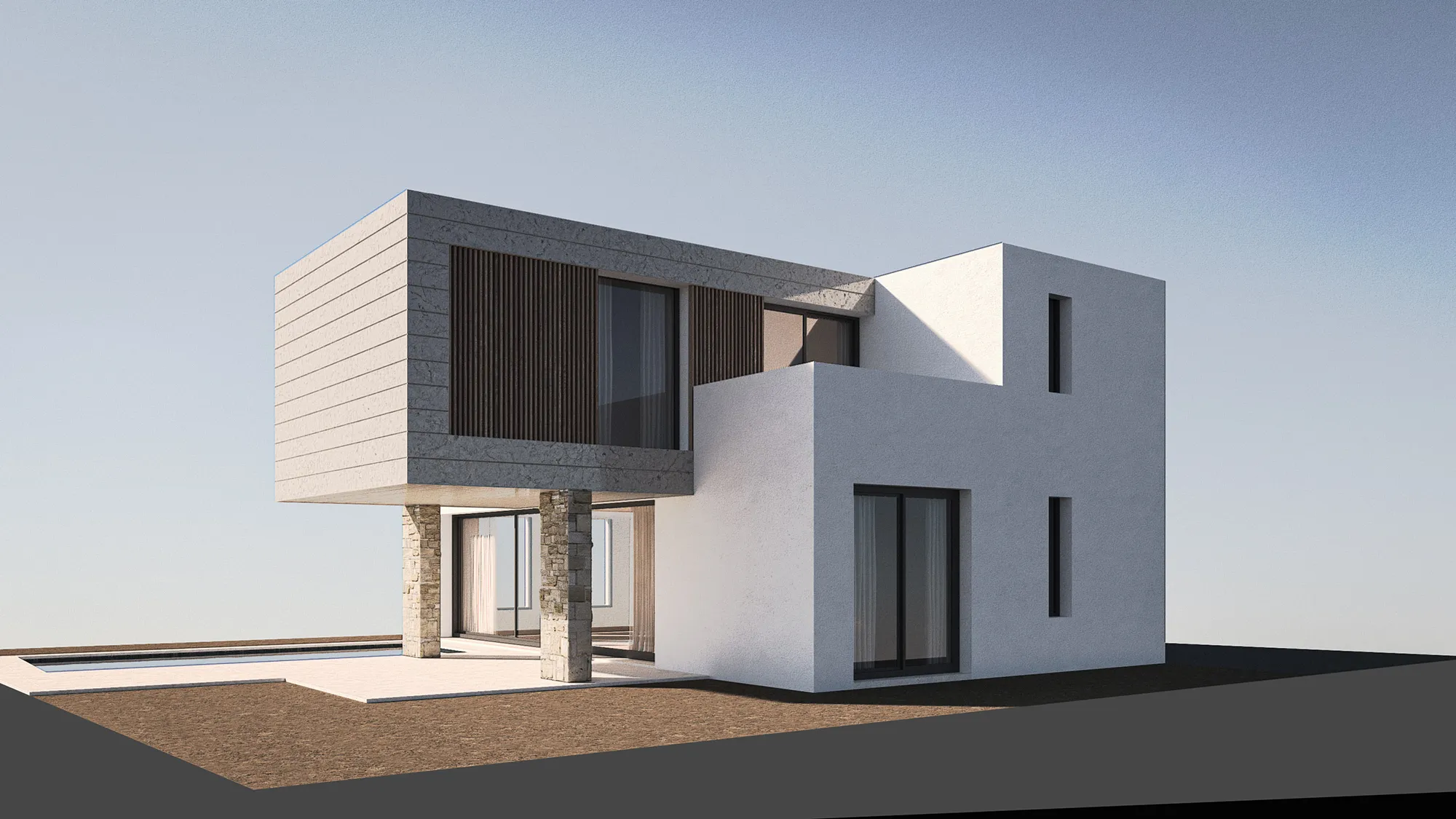 Infografía 3D villa Marbella | Maqueta digital arquitectónica