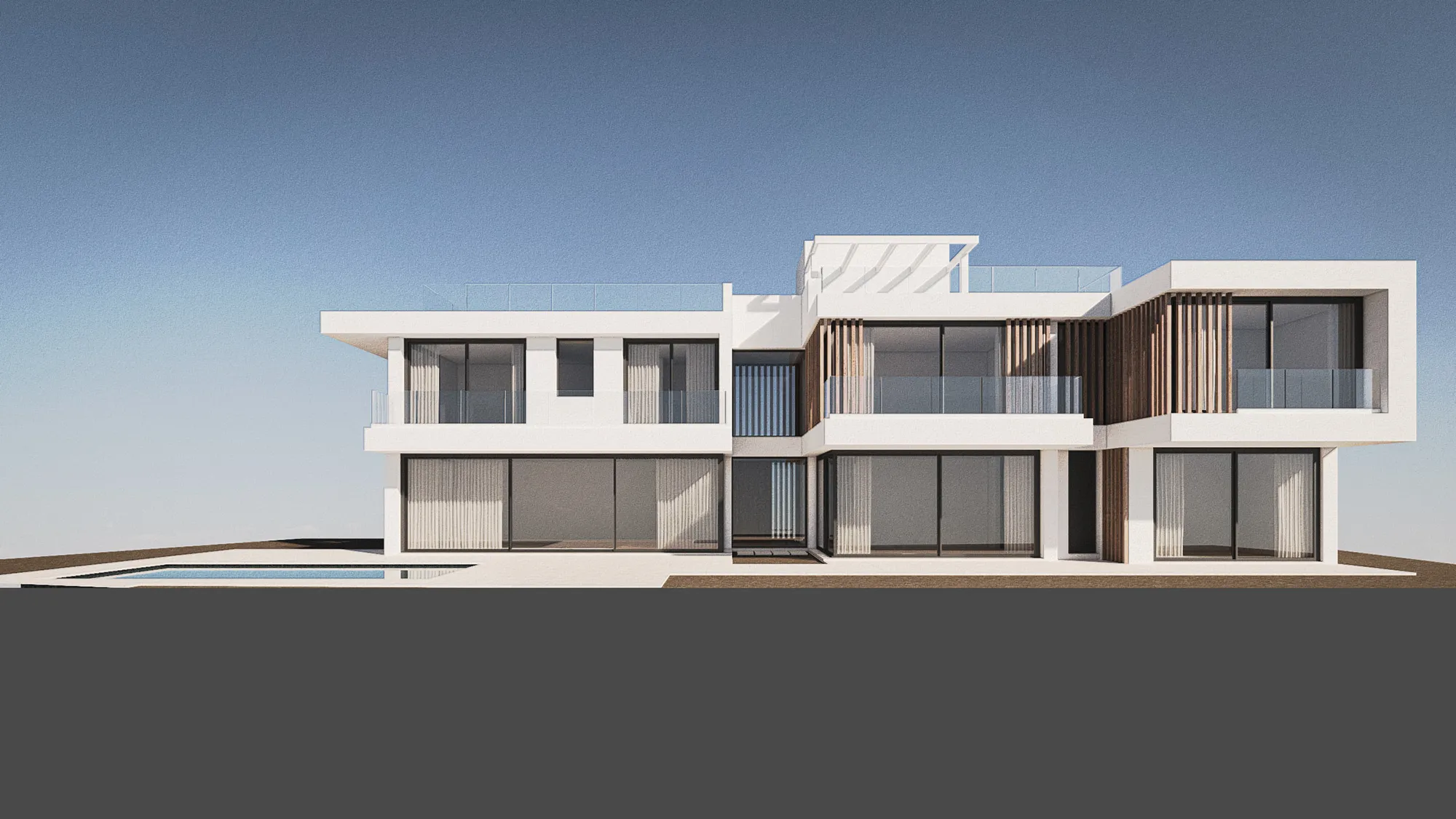 Maqueta digital villa Marbella | Infografía 3D de arquitectura