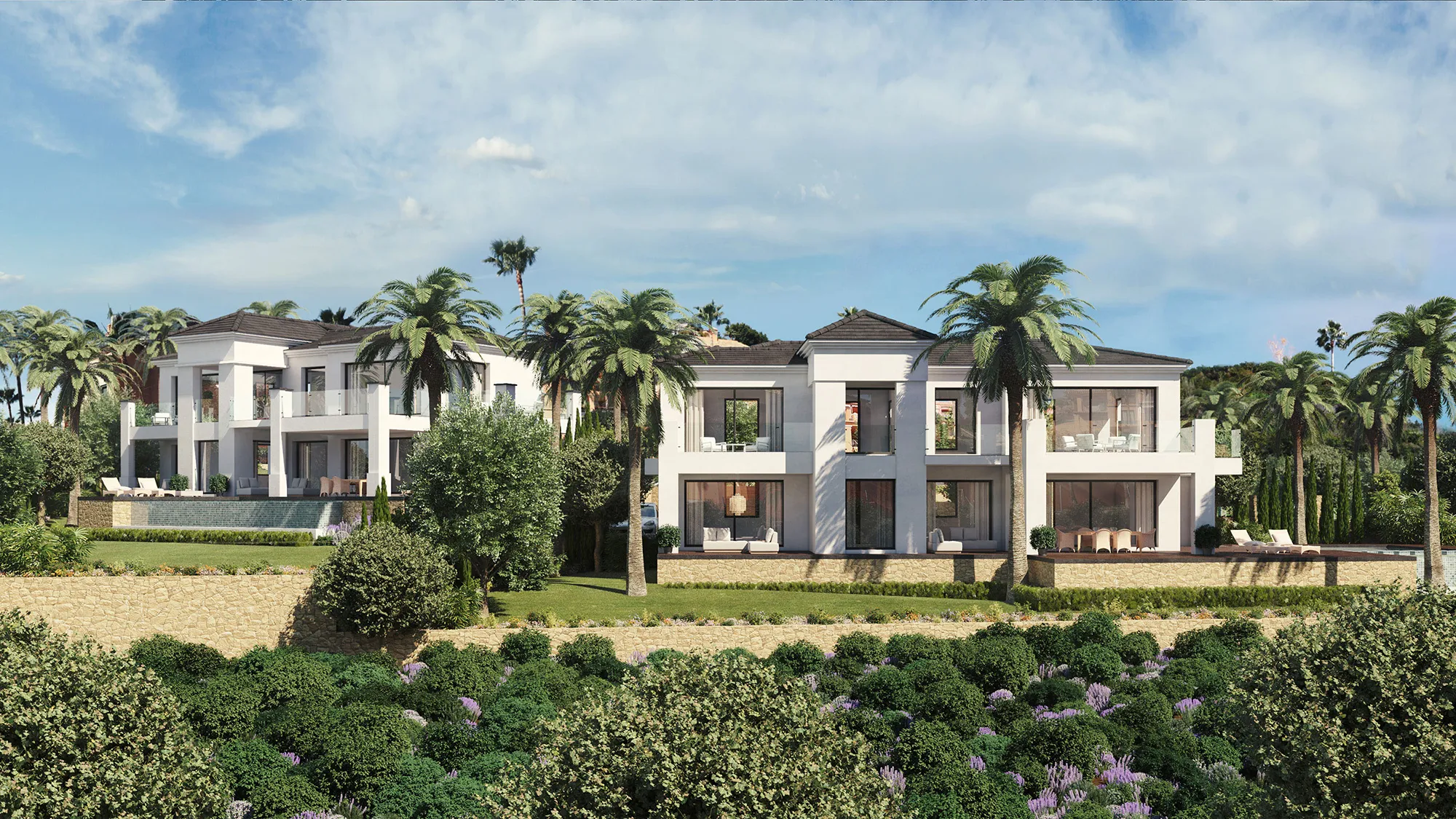 Render residencial 3D villas Camoján | Visualización arquitectónica